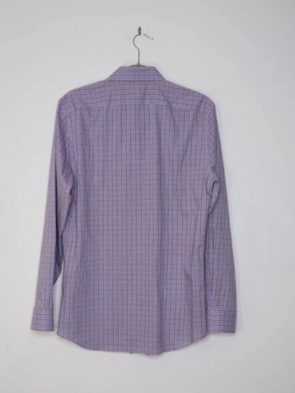 $89 BANANA REPUBLIC Slim Fit Plaid Non Iron Dress Shirt Size M